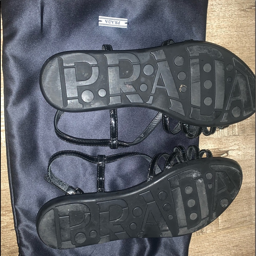 These are beautiful Prada authentic sandals size 7